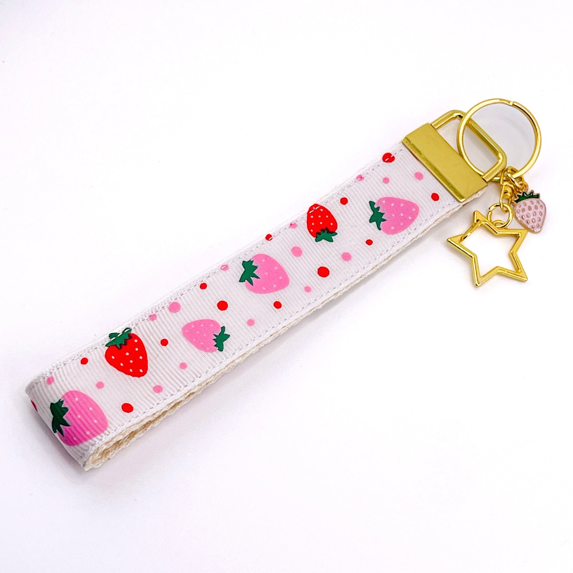 Dreamy Strawberry Wristlet