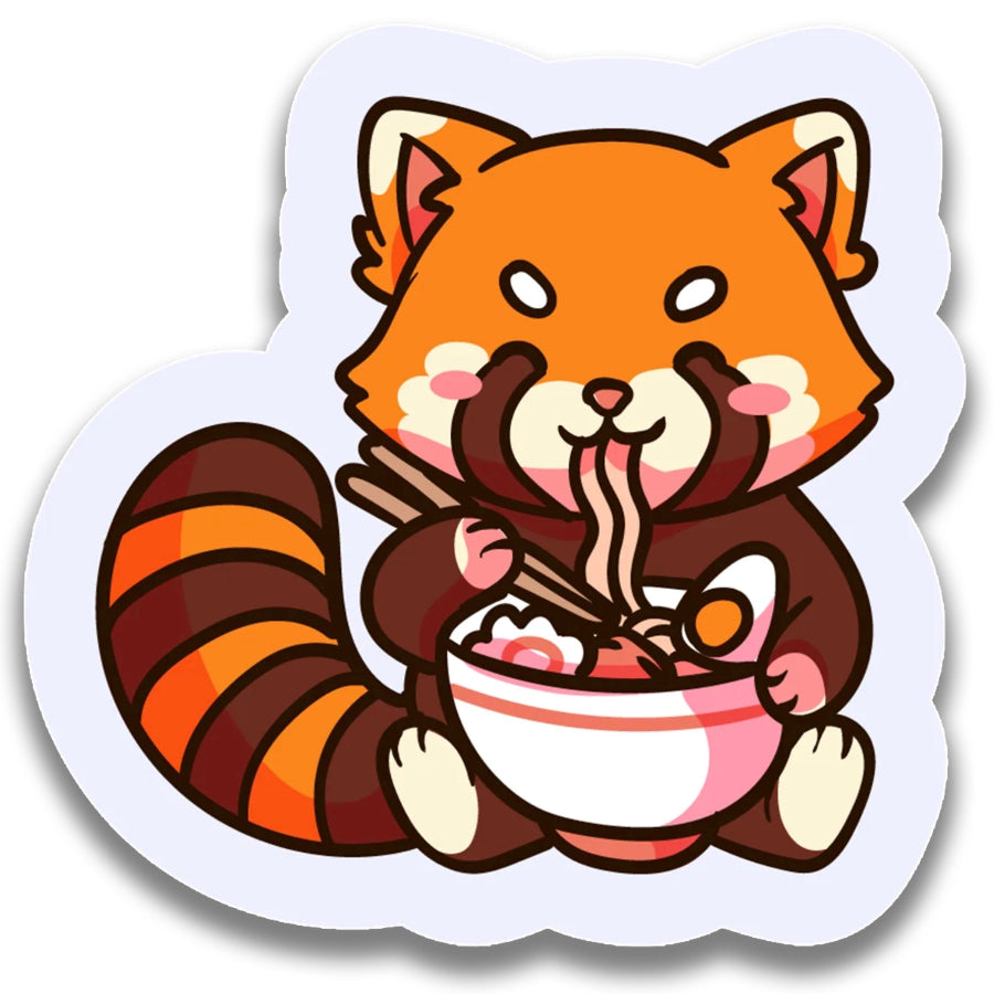 Red Panda Eating Ramen